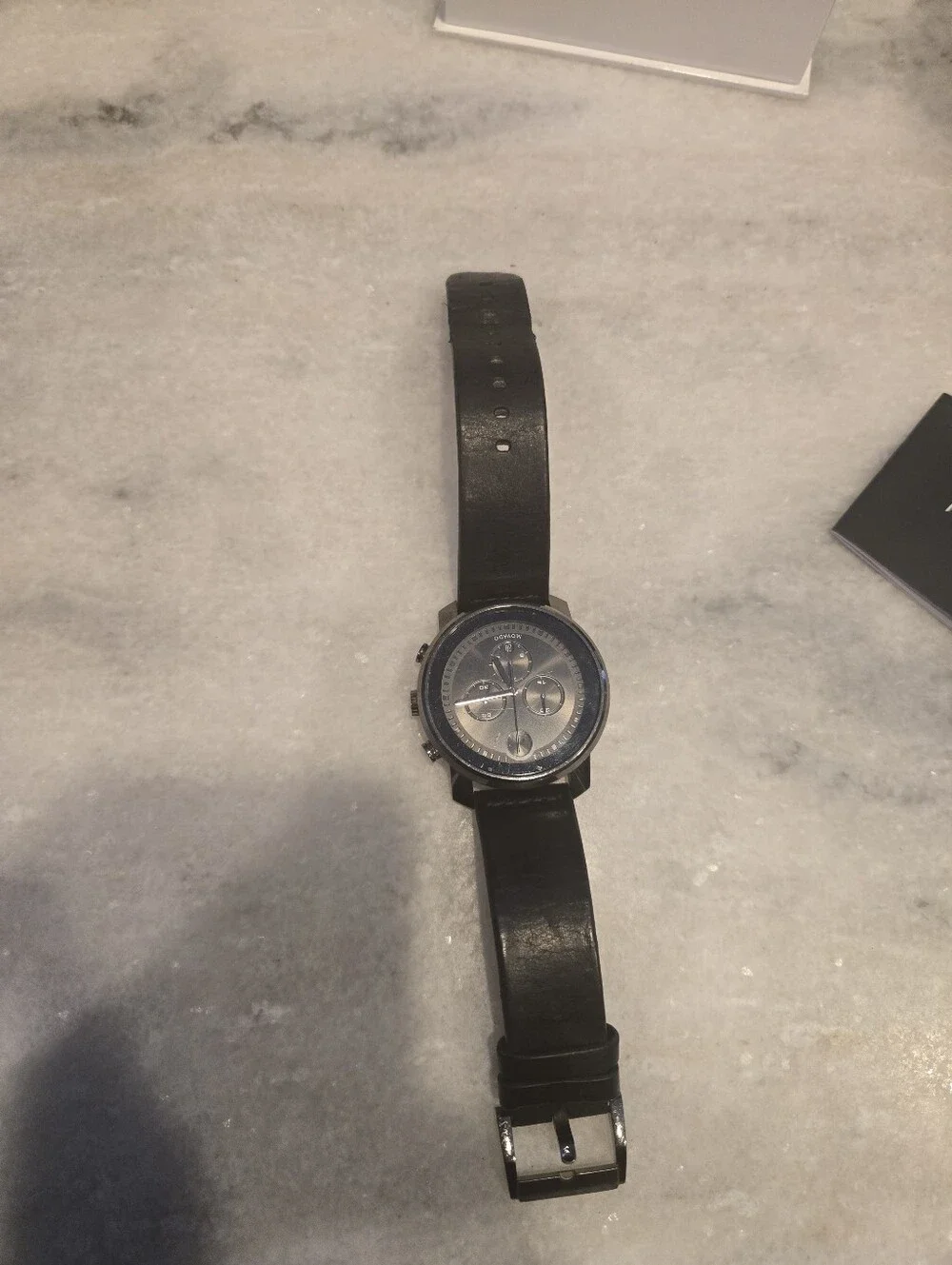 Movado Bold Chronograph Black Leather Men’s Watch $800
